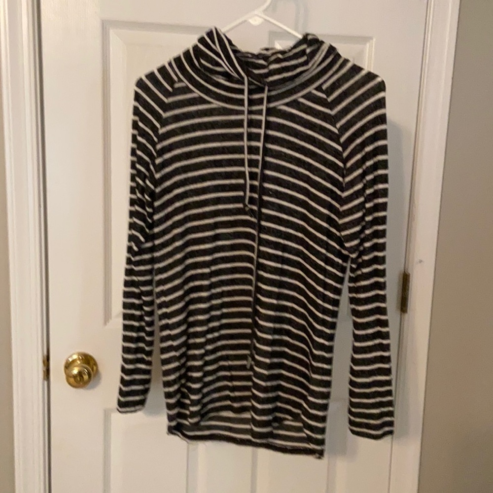 Lightweight cowl neck sweater